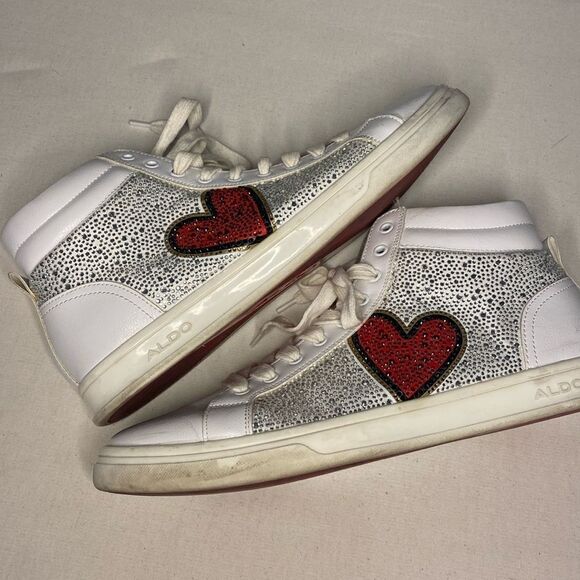 Men’s Aldo heart sneakers size 11 - Picture 1 of 8